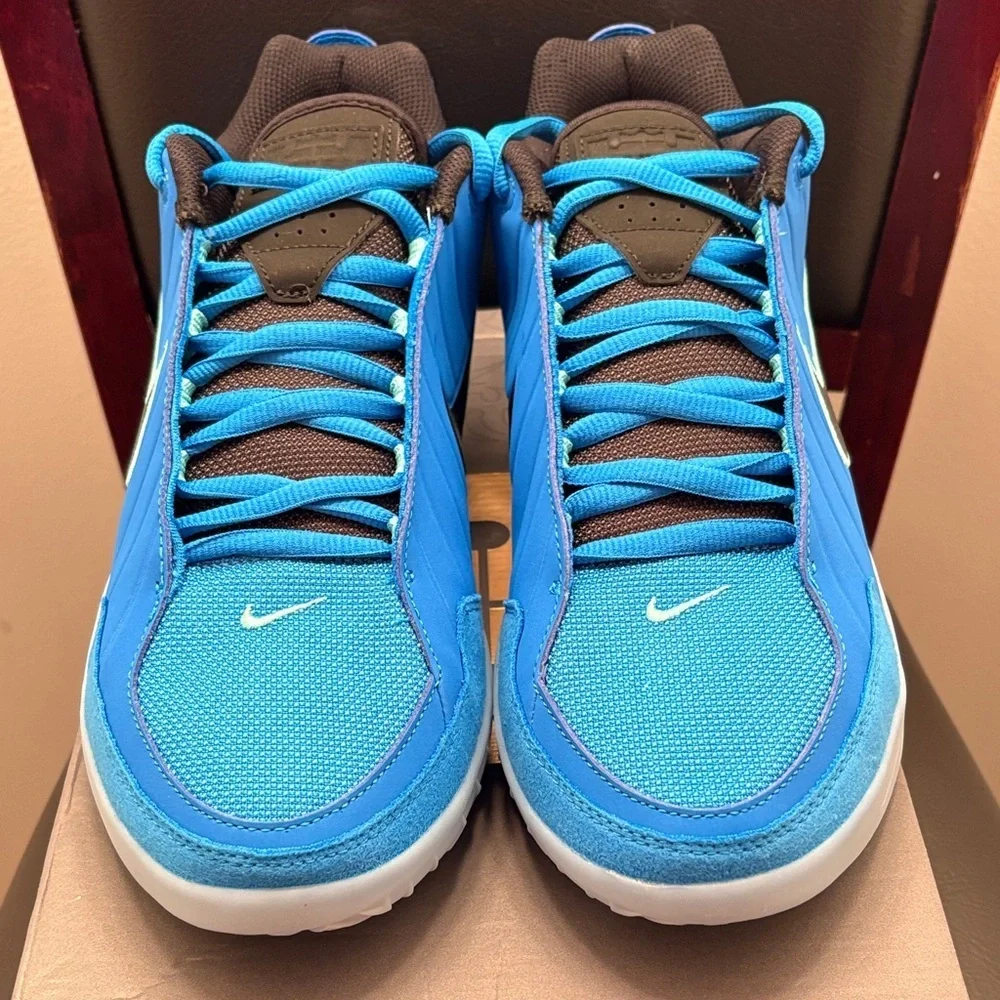 New Nike Men's LeBron Witness IX Blue and Black Sneakers Size 9.5